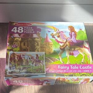 Melissa & Doug Fairy Tale Castle Puzzle - Pink and Purple